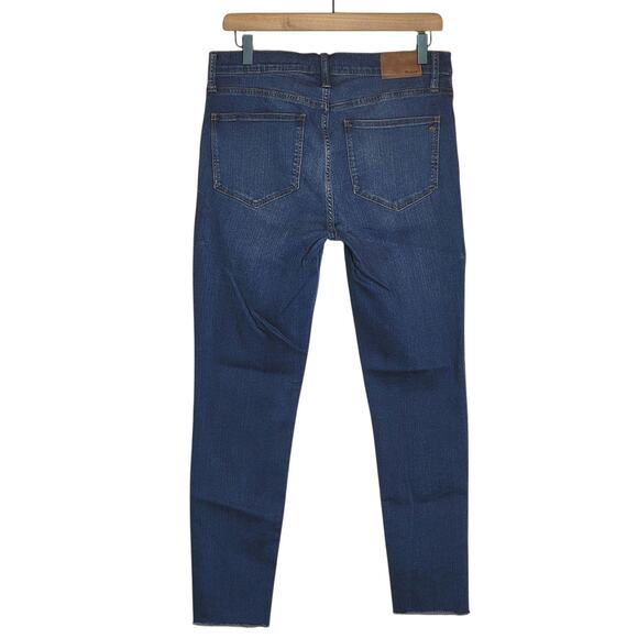 Madewell Roadtripper High Rise Skinny Jeans Raw Hem Stretch Denim Casual Size 29 - Picture 8 of 16